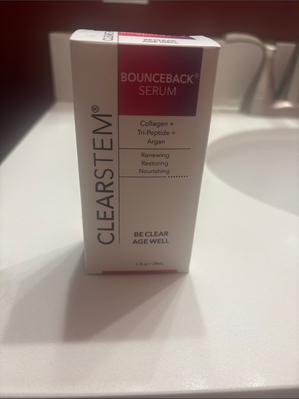 Clearstem Bounceback Serum — Pink & White Nourishing Face Serum